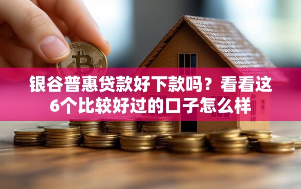 银谷普惠贷款好下款吗？看看这6个比较好过的口子怎么样
