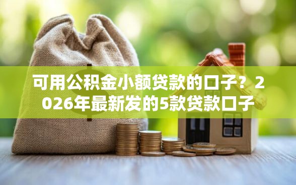 可用公积金小额贷款的口子？2026年最新发的5款贷款口子