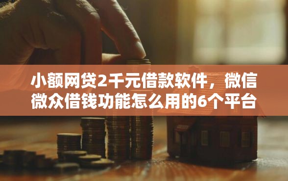 小额网贷2千元借款软件，微信微众借钱功能怎么用的6个平台介绍