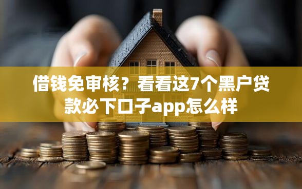 借钱免审核？看看这7个黑户贷款必下口子app怎么样