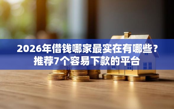 2026年借钱哪家最实在有哪些？推荐7个容易下款的平台