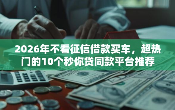 2026年不看征信借款买车，超热门的10个秒你贷同款平台推荐