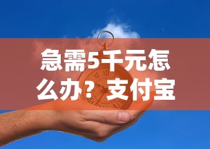 急需5千元怎么办？支付宝微信谁先可以借钱试试这5个无门槛平台