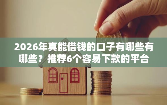 2026年真能借钱的口子有哪些有哪些？推荐6个容易下款的平台