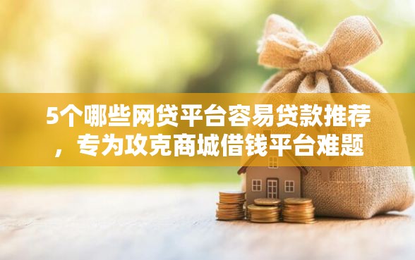 5个哪些网贷平台容易贷款推荐，专为攻克商城借钱平台难题