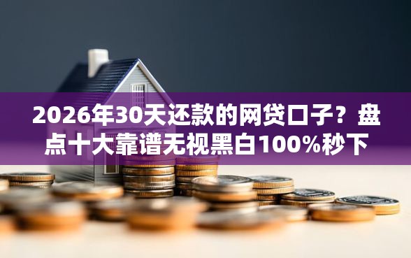 2026年30天还款的网贷口子？盘点十大靠谱无视黑白100%秒下网贷