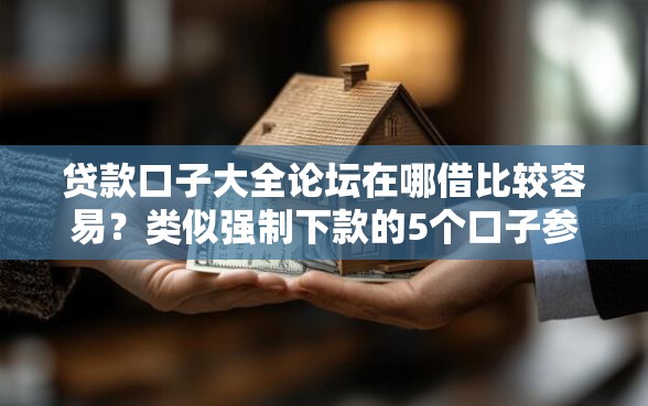 贷款口子大全论坛在哪借比较容易？类似强制下款的5个口子参考