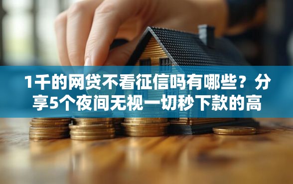 1千的网贷不看征信吗有哪些？分享5个夜间无视一切秒下款的高炮口子