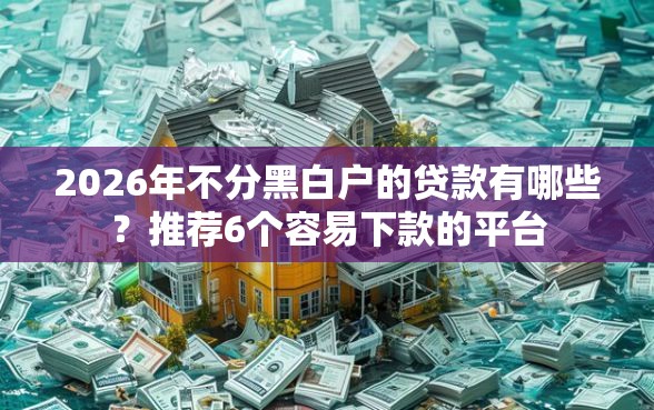 2026年不分黑白户的贷款有哪些？推荐6个容易下款的平台