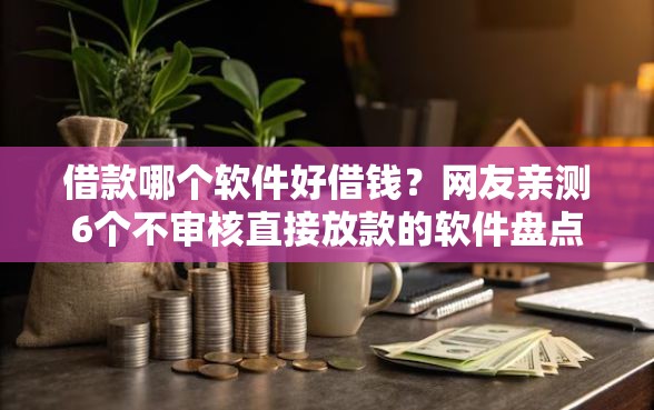 借款哪个软件好借钱？网友亲测6个不审核直接放款的软件盘点