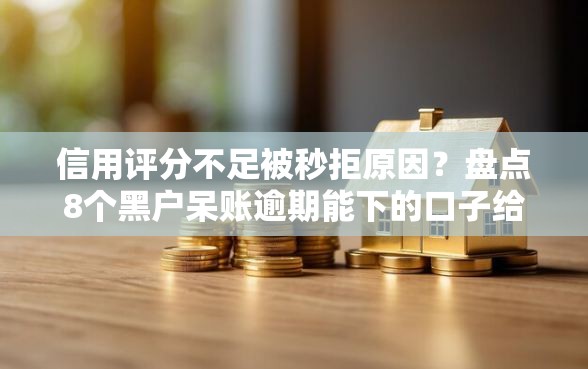 信用评分不足被秒拒原因？盘点8个黑户呆账逾期能下的口子给你参考