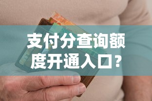 支付分查询额度开通入口？十个逾期也不怕的借钱的平台100%能借到18周岁