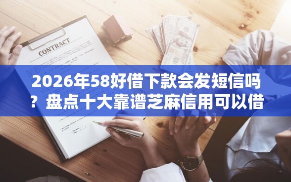 2026年58好借下款会发短信吗？盘点十大靠谱芝麻信用可以借钱的平台