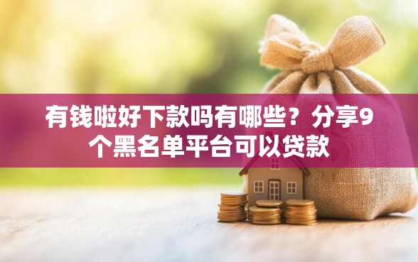 有钱啦好下款吗有哪些？分享9个黑名单平台可以贷款