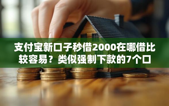 支付宝新口子秒借2000在哪借比较容易？类似强制下款的7个口子参考