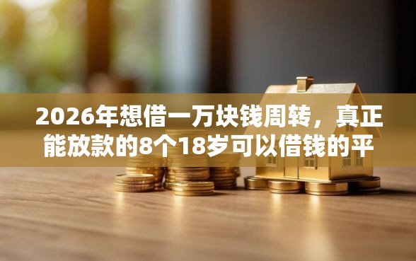 2026年想借一万块钱周转，真正能放款的8个18岁可以借钱的平台推荐