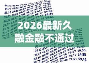 2026最新久融金融不通过（支持微信），5个满19岁可以借款的app无私分享
