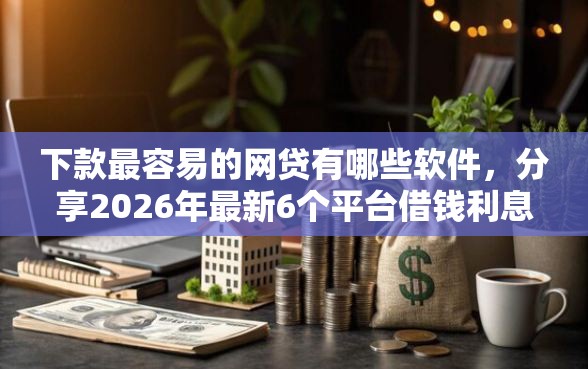下款最容易的网贷有哪些软件，分享2026年最新6个平台借钱利息低
