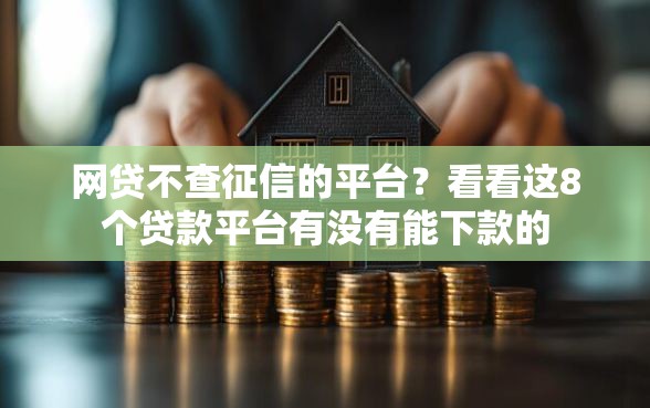 网贷不查征信的平台？看看这8个贷款平台有没有能下款的