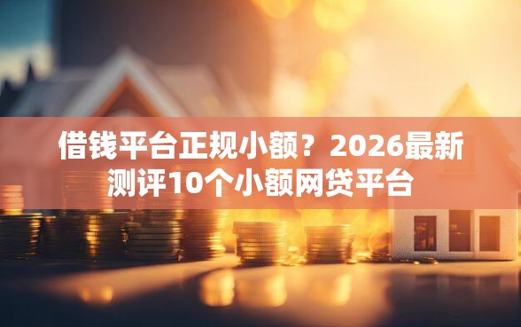 借钱平台正规小额？2026最新测评10个小额网贷平台