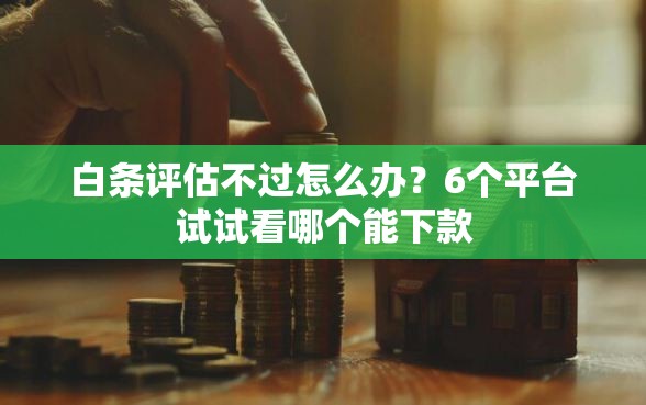 白条评估不过怎么办？6个平台试试看哪个能下款