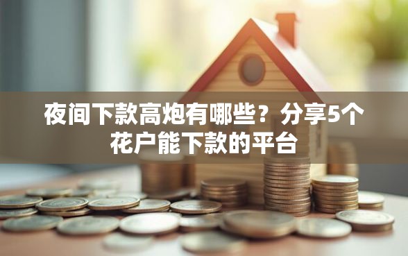 夜间下款高炮有哪些？分享5个花户能下款的平台
