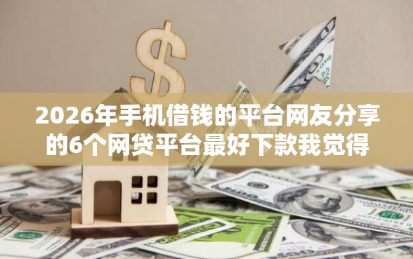 2026年手机借钱的平台网友分享的6个网贷平台最好下款我觉得不错！