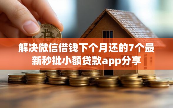 解决微信借钱下个月还的7个最新秒批小额贷款app分享