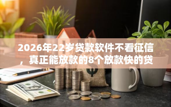 2026年22岁贷款软件不看征信，真正能放款的8个放款快的贷款平台推荐
