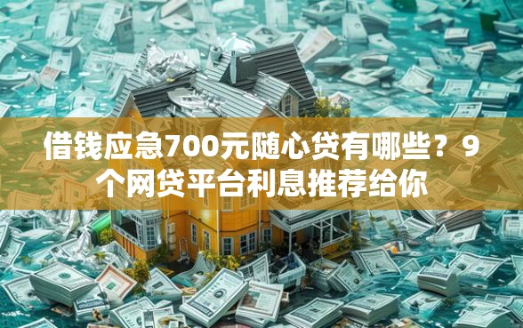 借钱应急700元随心贷有哪些？9个网贷平台利息推荐给你