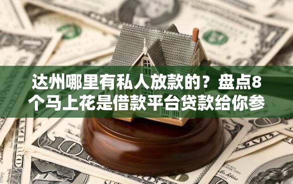 达州哪里有私人放款的?盘点8个马上花是借款平台贷款给你参考 达州哪里有私人放款的?盘点8个马上花是借款平台贷款给你参考