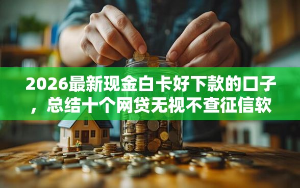 2026最新现金白卡好下款的口子，总结十个网贷无视不查征信软件！