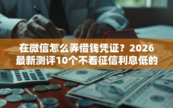 在微信怎么弄借钱凭证？2026最新测评10个不看征信利息低的正规网贷平台
