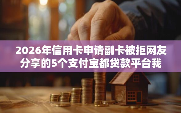 2026年信用卡申请副卡被拒网友分享的5个支付宝都贷款平台我觉得不错！