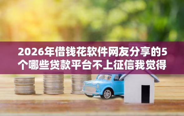 2026年借钱花软件网友分享的5个哪些贷款平台不上征信我觉得不错！