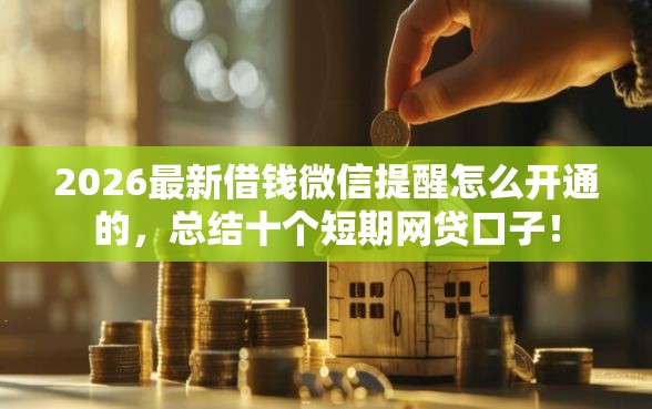 2026最新借钱微信提醒怎么开通的，总结十个短期网贷口子！