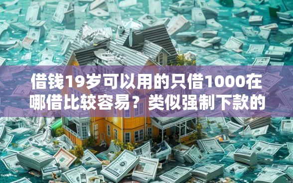 借钱19岁可以用的只借1000在哪借比较容易？类似强制下款的7个口子参考