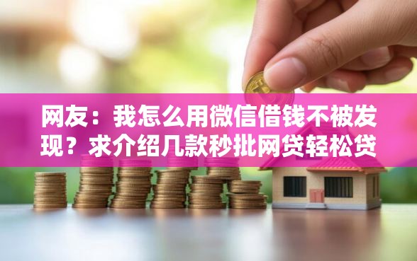 网友：我怎么用微信借钱不被发现？求介绍几款秒批网贷轻松贷的平台