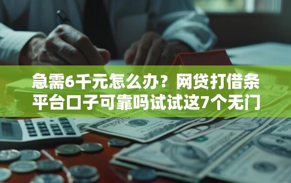 急需6千元怎么办？网贷打借条平台口子可靠吗试试这7个无门槛平台