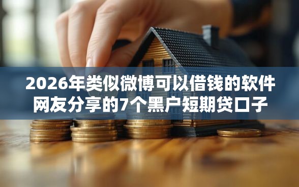 2026年类似微博可以借钱的软件网友分享的7个黑户短期贷口子我觉得不错！