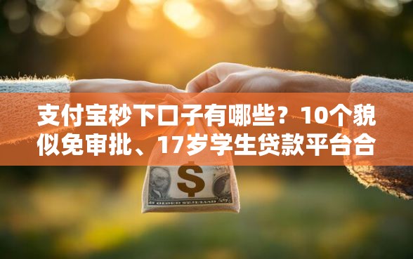 支付宝秒下口子有哪些?10个貌似免审批、17岁学生贷款平台合集 支付宝秒下口子有哪些?10个貌似免审批、17岁学生贷款平台合集