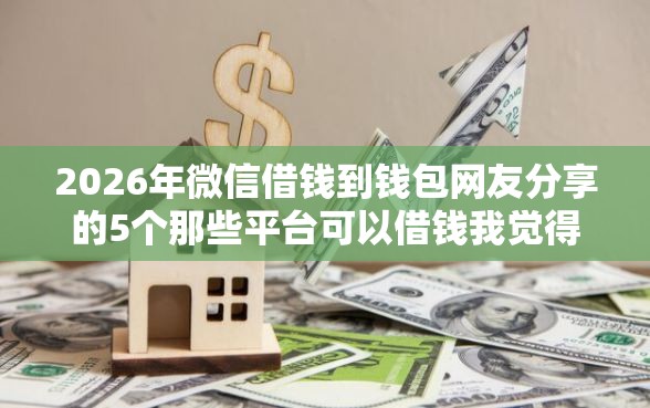 2026年微信借钱到钱包网友分享的5个那些平台可以借钱我觉得不错! 2026年微信借钱到钱包网友分享的5个那些平台可以借钱我觉得不错!