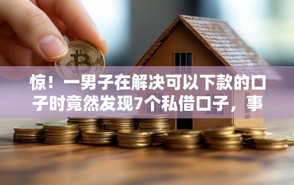 惊!一男子在解决可以下款的口子时竟然发现7个私借口子,事后分享了出来 惊!一男子在解决可以下款的口子时竟然发现7个私借口子,事后分享了出来