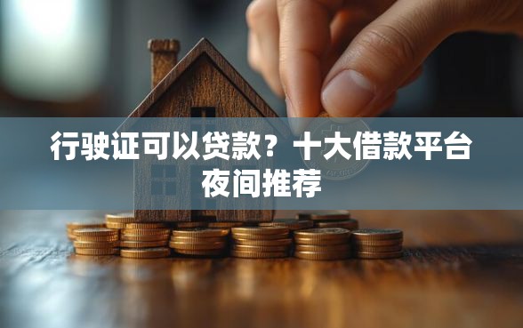 行驶证可以贷款？十大借款平台夜间推荐