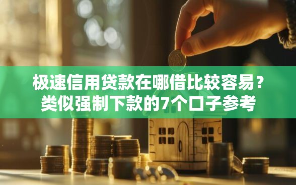 极速信用贷款在哪借比较容易？类似强制下款的7个口子参考