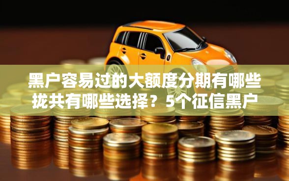 黑户容易过的大额度分期有哪些拢共有哪些选择？5个征信黑户到平台可以借到钱详解