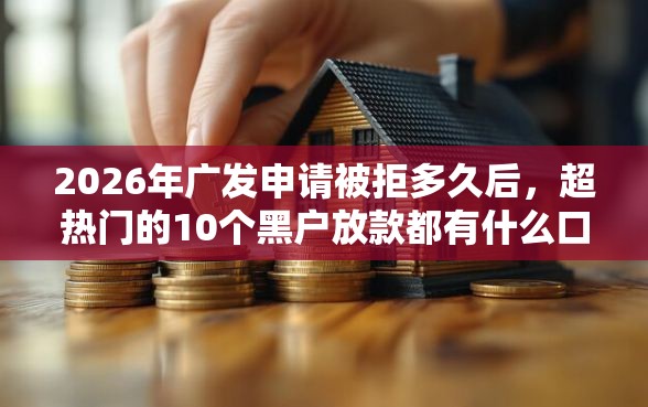 2026年广发申请被拒多久后，超热门的10个黑户放款都有什么口子推荐