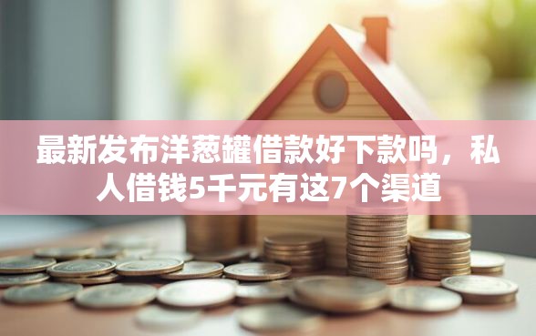 最新发布洋葱罐借款好下款吗，私人借钱5千元有这7个渠道