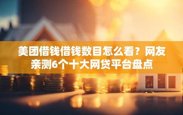 美团借钱借钱数目怎么看?网友亲测6个十大网贷平台盘点 美团借钱借钱数目怎么看?网友亲测6个十大网贷平台盘点