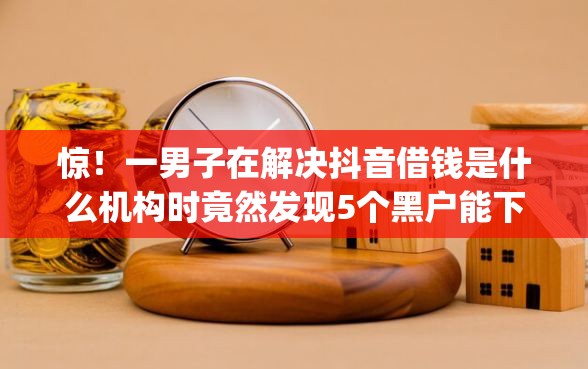 惊！一男子在解决抖音借钱是什么机构时竟然发现5个黑户能下款的app口子，事后分享了出来